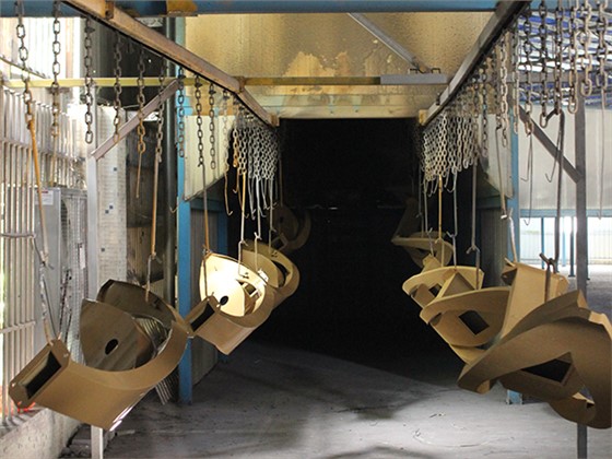 玉蘭燈噴塑后烘烤穩(wěn)定性工藝