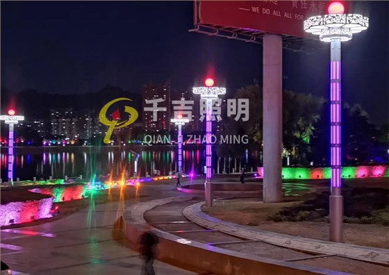 湖北省襄陽市廣場大型景觀燈工程案例