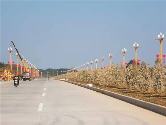 茂名高州永青大道景觀路燈照明工程案例