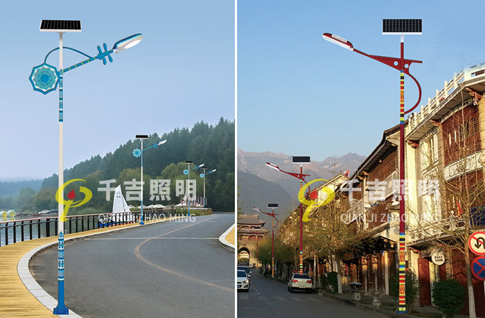 云南省昆明市道路太陽(yáng)能民族路燈工程案例